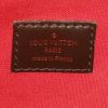 Sac bandoulière Louis Vuitton en toile damier ébène et cuir marron - Detail D3 thumbnail