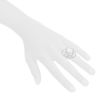 Chanel Camelia large model ring in white gold,  diamonds and pearl - Detail D1 thumbnail