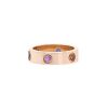 Cartier Love ring in pink gold,  sapphires and garnets, size 57 - 00pp thumbnail