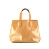 Louis Vuitton Reade handbag in beige monogram patent leather and natural leather - 360 thumbnail