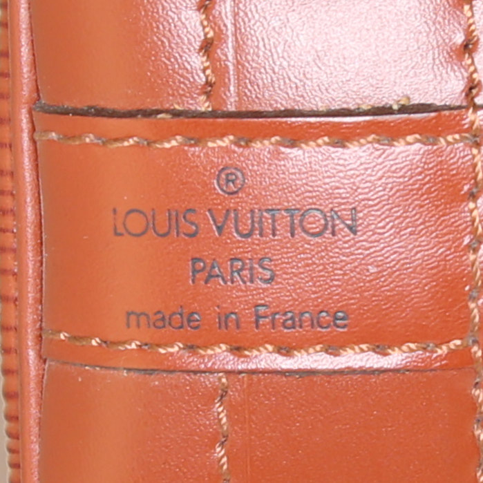 Sac à main Louis Vuitton grand Noé en cuir épi fauve - Detail D3