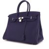 Hermes Birkin 35 cm handbag in blue togo leather - 00pp thumbnail