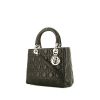 Borsa Dior Lady Dior modello medio in pelle cannage nera - 00pp thumbnail