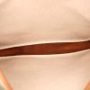 Bolso de mano Hermès Trim en lona beige y cuero marrón - Detail D2 thumbnail