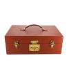 Louis Vuitton, Cigar case, in mahogany wood, the outside covered with a cognac epi leather, interior lined with cedar, with its original key - 00pp thumbnail