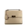 Balenciaga Dix handbag in beige leather - 360 thumbnail