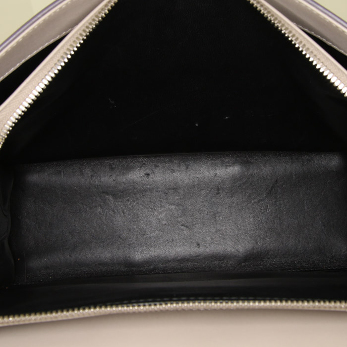 Borsa Balenciaga Dix in pelle beige - Detail D3