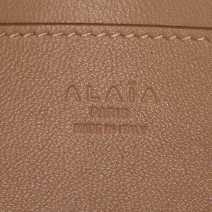 Pochette Alaïa en cuir noir - Detail D3