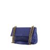 Bottega Veneta Olimpia handbag in blue intrecciato leather - 00pp thumbnail