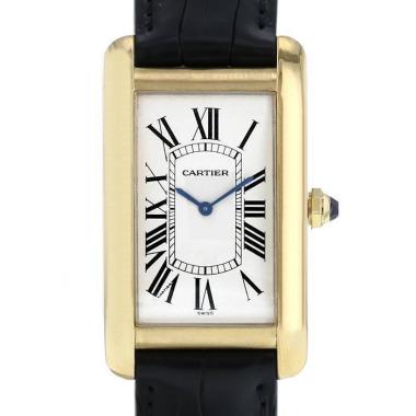 Orologio Cartier Tank Américaine in oro giallo Ref: Cartier - 1735  Circa 1990
