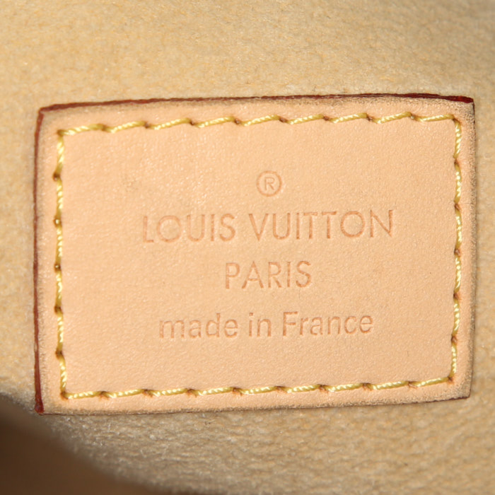 Louis Vuitton Artsy medium model shopping bag in brown monogram canvas and natural leather - Detail D3