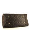 Louis Vuitton Artsy medium model shopping bag in brown monogram canvas and natural leather - Detail D4 thumbnail