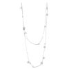 Hermes Confettis long necklace in silver and pink gold - 00pp thumbnail