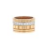 Boucheron Quatre Radiant Edition large model ring in pink gold,  white gold and diamonds - 00pp thumbnail