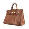 Hermes Birkin 35 cm handbag in brown ostrich leather - 00pp thumbnail