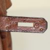 Hermes Birkin 35 cm handbag in brown ostrich leather - Detail D4 thumbnail