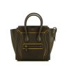 Celine Luggage handbag in grey and yellow leather - 360 thumbnail