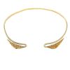 Hald-rigid open Vintage necklace in yellow gold - 00pp thumbnail