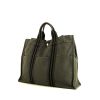 Hermes Toto Bag - Shop Bag shopping bag in khaki and black canvas - 00pp thumbnail