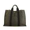 Shopping bag Hermes Toto Bag - Shop Bag in tela verde kaki e nera - 360 thumbnail
