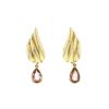 Fred 1980's earrings for non pierced ears in yellow gold and imperial topaz - 00pp thumbnail