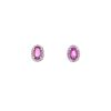 Vintage small earrings in white gold,  sapphires and diamonds - 00pp thumbnail