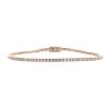 Bracelet ligne en or rose et diamants (1,06 carat) - 00pp thumbnail
