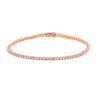 Bracelet ligne en or rose et diamants (1,06 carat) - 360 thumbnail