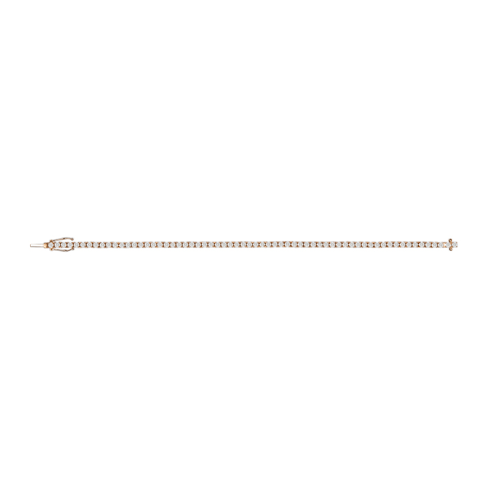 Bracelet ligne en or rose et diamants (1,06 carat) - Detail D2