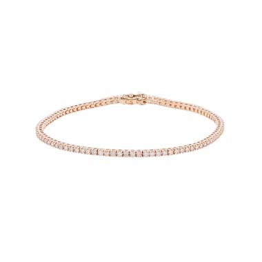 Louis Vuitton Empreinte Bangle, Pink Gold and Pave Diamonds. Size L