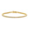 Bracelet ligne en or jaune et diamants (2,95 carats) - 00pp thumbnail