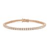 Bracelet ligne en or rose et diamants (2,95 carats) - 00pp thumbnail