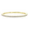 Half-flexible bracelet in yellow gold and diamonds (2,84 carats) - 00pp thumbnail