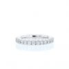 Half-flexible wedding ring in white gold and diamonds (1,19 carat) - 360 thumbnail