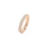 Fede nuziale semi-flessibile in oro rosa e diamanti (1,19 carati) - Detail D1 thumbnail