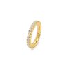 Half-flexible wedding ring in yellow gold and diamonds (1,23 carat) - Detail D1 thumbnail