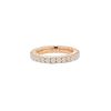Half-flexible wedding ring in pink gold and diamonds (1,23 carat) - 00pp thumbnail