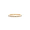 Mitered edge Vintage wedding ring in pink gold and diamonds - 00pp thumbnail