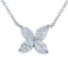 Collar Tiffany & Co Victoria modelo grande en platino y diamantes - Detail D3 thumbnail