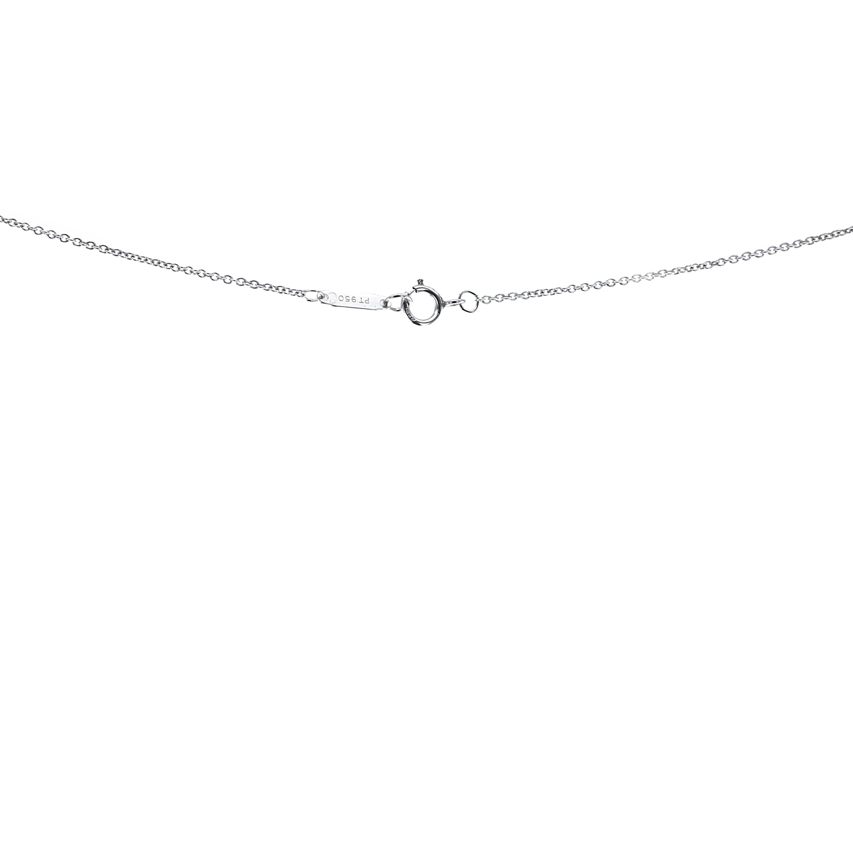 Collar Tiffany 
Co Victoria modelo grande en platino y diamantes - Detail D5