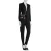 Borsa a tracolla Gucci GG Marmont in velluto nero con decoro floreale - Detail D2 thumbnail