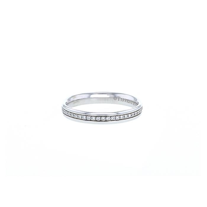 Tiffany & Co wedding ring in white gold and diamonds - 00pp