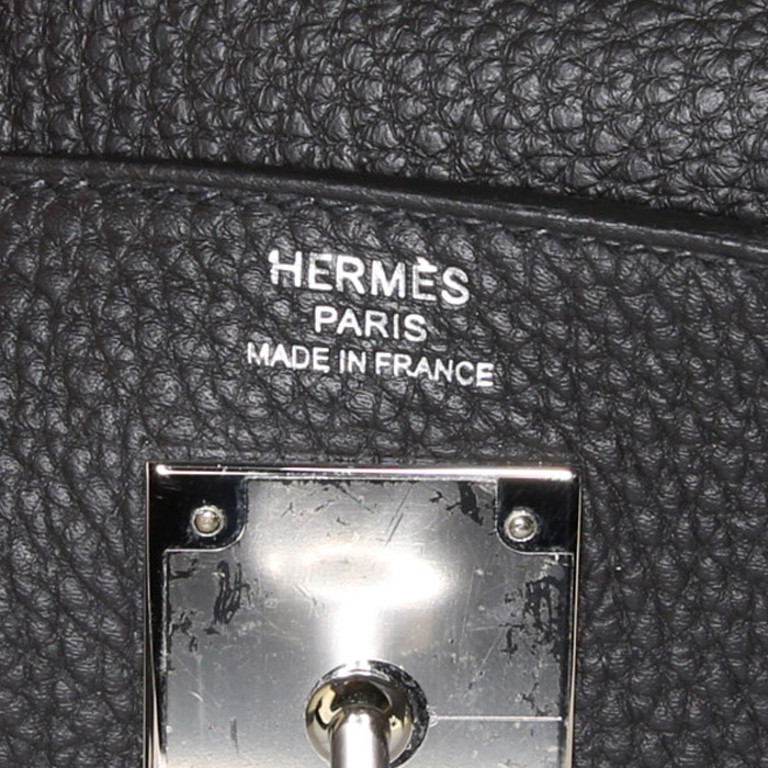 Borsa Hermès Kelly 28 cm in pelle togo nera - Detail D4