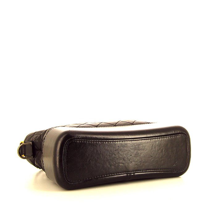 Sac bandoulière Chanel Gabrielle  grand modèle en cuir matelassé noir - Detail D5