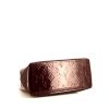Borsa Louis Vuitton Reade in pelle verniciata monogram bordeaux e pelle naturale - Detail D4 thumbnail