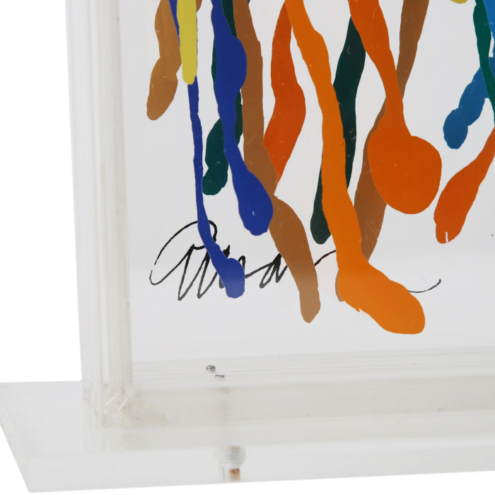 Arman, "Harpe de couleurs", sculpture, silkscreen on plexiglas, Artcurial edition, signed, numbered and dated, of 1975 - Detail D4