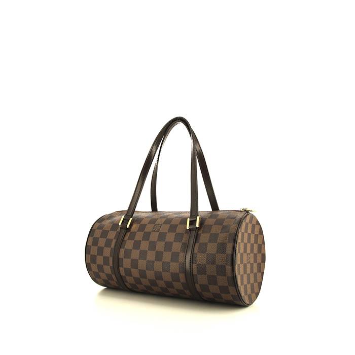 Borsa a tracolla Louis Vuitton Olav modello piccolo in tela a scacchi  marrone e pelle marrone, RvceShops Revival