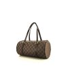 Louis Vuitton Papillon handbag in ebene damier canvas and brown leather - 00pp thumbnail