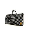 Borsa weekend Louis Vuitton Keepall Editions Limitées in tela a scacchi distorted nera e bianca - 00pp thumbnail