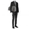Bolso de fin de semana Louis Vuitton Keepall Editions Limitées en lona a cuadros distorted negra y blanca - Detail D2 thumbnail